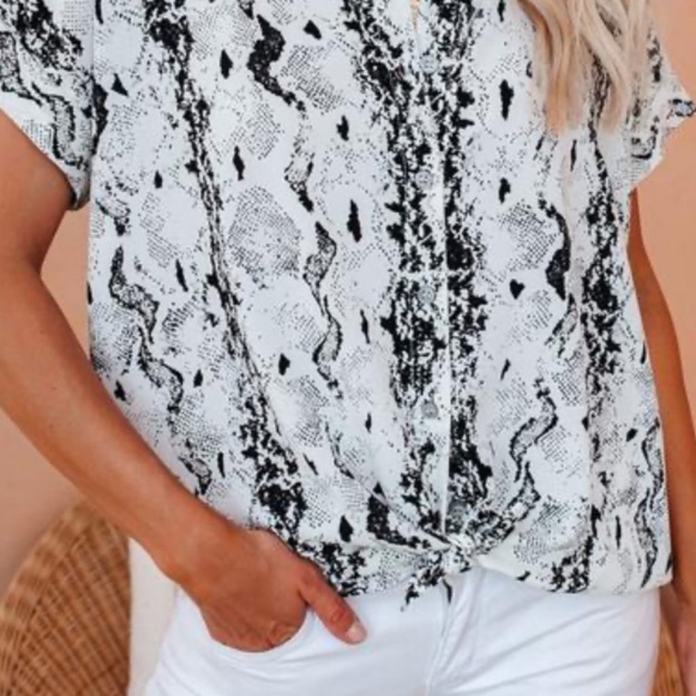 Viperactive Button Down Collared Top - image 4